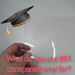 What is ORACAL 651 transparent vinyl used for?