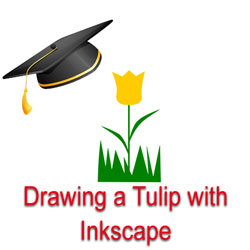 How to draw a tulip with Inkscape