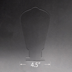 Acrylic Blank For LED Bases - Light Bulb
