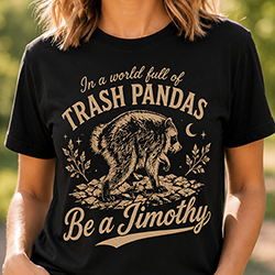 Press Ready Transfer - In a World Full of Trash Pandas Be a Jimothy - Adult