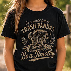 Press Ready Transfer - In a World Full of Trash Pandas Be a Jimothy - Youth