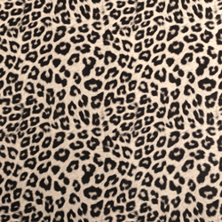 Faux Leather - 12 x 12 Sheet Black and White Leopard