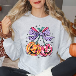 Press Ready Transfer - Bright Pumpkin Cherries
