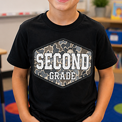 Press Ready Transfer - Second Grade - Camo
