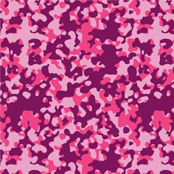Printed Pattern Vinyl - Glossy - Pink Woodland Camo 12" x 12" Sheet