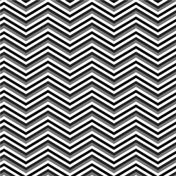 Printed Pattern Vinyl - Glossy - Black White Grey Chevron 12" x 12" Sheet