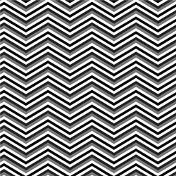 Printed Pattern Vinyl - Glossy - Black White Grey Chevron 12" x 24" Sheet