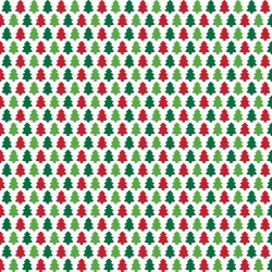 Printed Pattern Vinyl - Glossy - Christmas Trees 12" x 12" Sheet