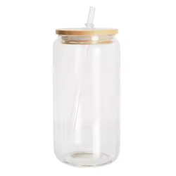 Clear 16oz Glass Can