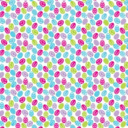 Printed Pattern Vinyl - Glossy - Easter Eggs 12" x 24" Sheet