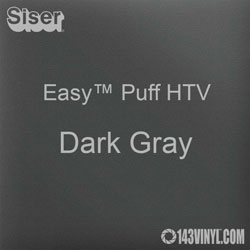 Easy™ Puff HTV: 12" x 24" - Dark Gray