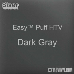 Easy™ Puff HTV: 12" x 12" - Dark Gray