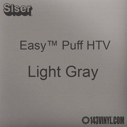 Easy™ Puff HTV: 12" x 24" - Light Gray