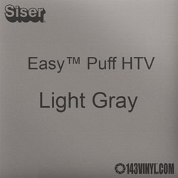 Easy™ Puff HTV: 12" x 12" - Light Gray