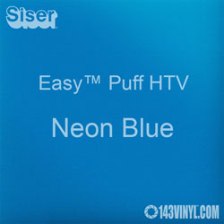 Easy™ Puff HTV: 12" x 24" - Neon Blue