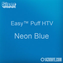 Easy™ Puff HTV: 12" x 12" - Neon Blue