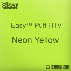 Easy™ Puff HTV: 12" x 24" - Neon Yellow