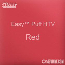 Easy™ Puff HTV: 12" x 24" - Red