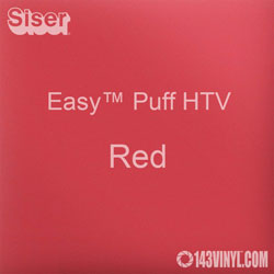 Easy™ Puff HTV: 12" x 12" - Red