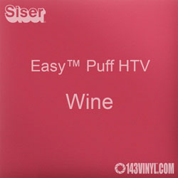 Easy™ Puff HTV: 12" x 24" - Wine