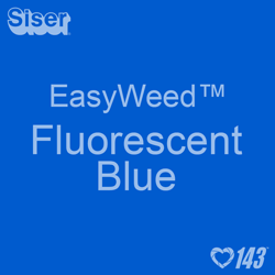12" x 12" Sheet Siser EasyWeed HTV - Fluorescent Blue
