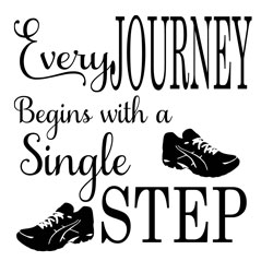 Free Download - Every Journey Begins with a Single Step