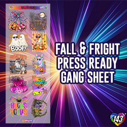 Pre-Made DTF Gang Sheet - Fall & Fright