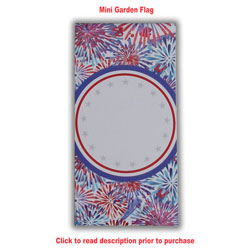 Mini Garden Flag - Fireworks