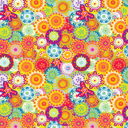 Printed HTV Flower Power 12" x 15" Sheet