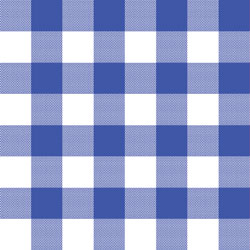 Printed Pattern Vinyl - Glossy - Blue Gingham Small 12" x 12" Sheet