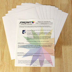 StarCraft  UV Glossy Laminate 10 Pack 8.5" x 11" Sheets