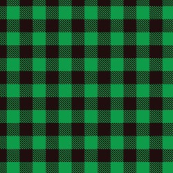 Printed Pattern Vinyl - Glossy - Green Buffalo Plaid 12" x 12" Sheet