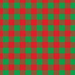 Printed HTV Green and Red Buffalo Plaid Print 12" x 15" Sheet