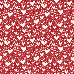 Printed Pattern Vinyl - Glossy - Hearts 12" x 24" Sheet