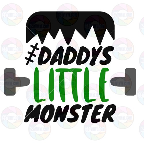 Daddy's Little Monster Green