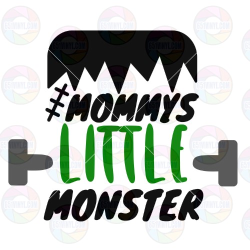 Mommy's Little Monster Green