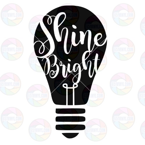Shine Bright Light Bulb Autism Awareness