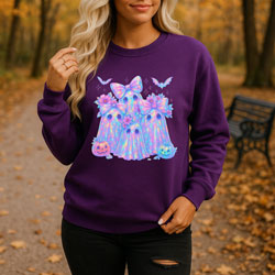 Press Ready Transfer - Iridescent Ghost Family