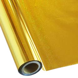 25 Foot Roll of 12" StarCraft Electra Foil - Holographic Gold Pixie Dust