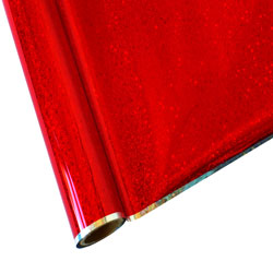 25 Foot Roll of 12" StarCraft Electra Foil - Red Glitter 25 Foot Roll of 12" StarCraft Electra Foil - Red Glitter