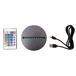 Black LED Base with Remote