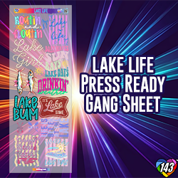 Pre-Made DTF Gang Sheet - Lake Life