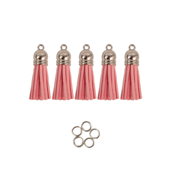 Mini Tassels 5 Pack - Light Pink