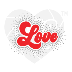 Faux Rhinestone - Love