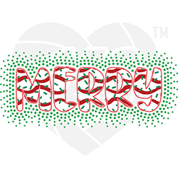 Faux Rhinestone - Merry