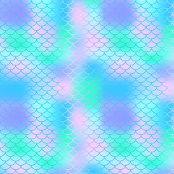 Printed Pattern Vinyl - Glossy - Blurred Mermaid Scales 12" x 12" Sheet