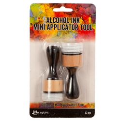 Mini Alcohol Ink Round Applicator Tools and Felts