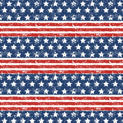 Printed HTV Old Glory Distressed Flag 12" x 15" Sheet