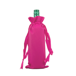 Wine Bag - Bright Pink