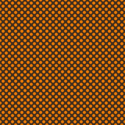 Printed Pattern Vinyl - Glossy - Brown with Orange Polka Dots 12" x 12" Sheet